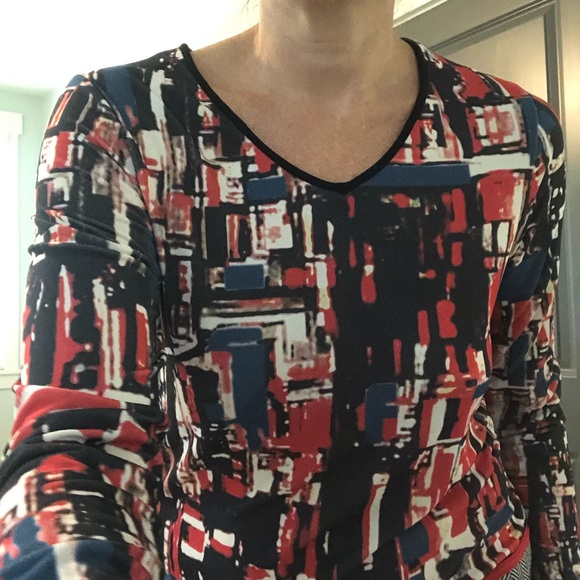 Maloka size 3 dress patchwork red and black - Picture 4 of 5